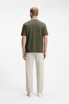 Hugo Boss Relaxed-fit polo with jacquard collar - Image 9