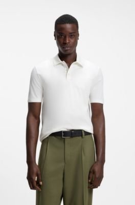 Hugo Boss Slim-fit polo in mercerized cotton - Image 6