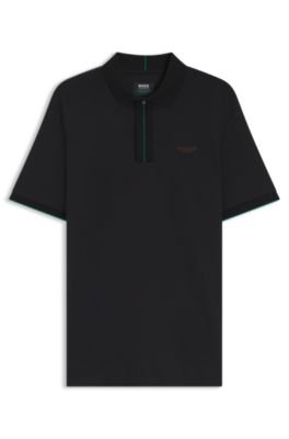 Hugo Boss BOSS x ASTON MARTIN polo shirt in mercerized cotton - Image 5