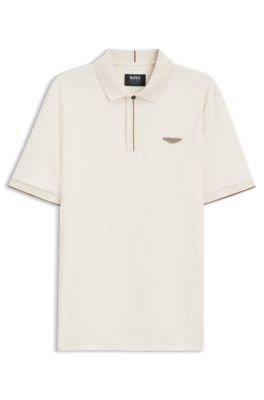 Hugo Boss BOSS x ASTON MARTIN polo shirt in mercerized cotton - Image 10