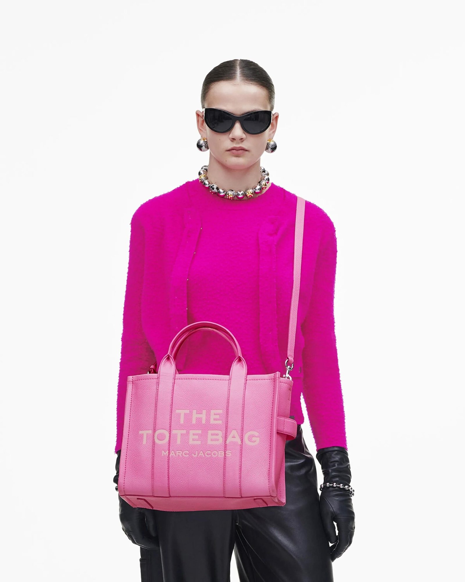 Marc Jacobs The Leather Medium Tote Bag - Image 6